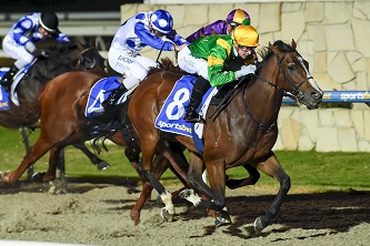 Rocket Empire ridden by Jye McNeil wins the Sportsbet